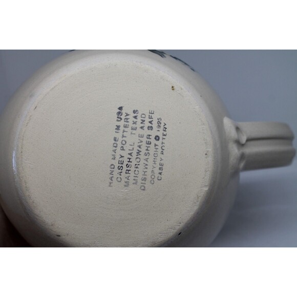 Casey Pottery Marshall Texas  Stoneware Daisy Bowl 1995 Design USA - Picture 7 of 11